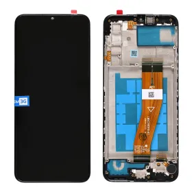 LCD ekran / displej za Samsung A025/Galaxy A02s (GH81-20181A) (163mm) + touchscreen + frame Black Full Original-SP.