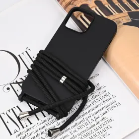 Futrola - maska Crossbody za iPhone 13 Pro Max 6.7 crna.