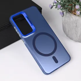 Futrola - maska Magsafe Clear za Samsung S931 Galaxy S25 plava.