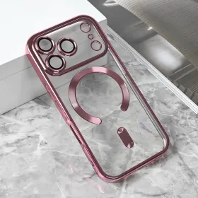 Futrola - maska Magsafe Lux za iPhone 17 Pro 6.3 roze.