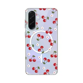 Futrola - maska print Magsafe za Samsung A366 Galaxy A36 5G Cute Cherries.