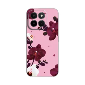 Silikonska futrola - maska print Skin za Huawei Honor X6c Pink Orchid.