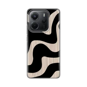 Silikonska futrola - maska print Skin za Xiaomi Redmi Note 14 4G (SRB) Black Flow.