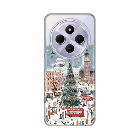 Silikonska futrola - maska print Skin za Xiaomi Redmi 14C/Redmi A4 Christmas Town.