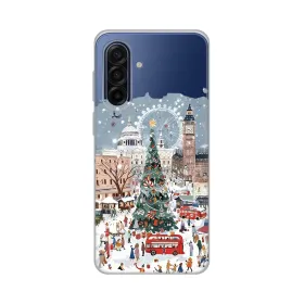 Silikonska futrola - maska print Skin za Samsung A175 Galaxy A17 Christmas Town.