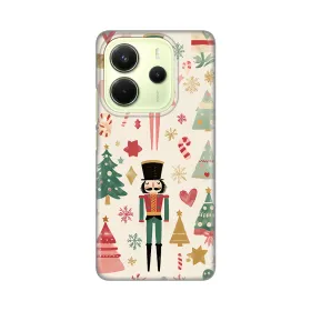 Silikonska futrola - maska print za Xiaomi Redmi Note 14 4G (SRB) Vintage Christmas.