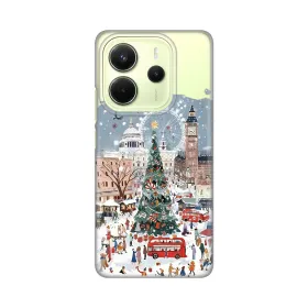 Silikonska futrola - maska print Skin za Xiaomi Redmi Note 14 4G (SRB) Christmas Town.