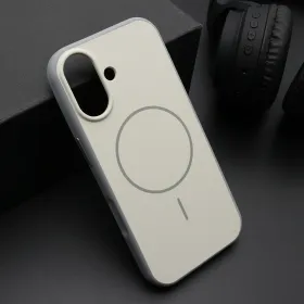 Futrola - maska CHROME MagSafe za iPhone 17 (6.3) bela (MS).