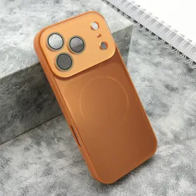 Futrola - maska COLOR METAL MagSafe II za iPhone 17 Pro (6.3) narandzasta (MS).