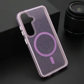 Futrola - maska CRYSTAL MagSafe za Samsung S931 Galaxy S25 5G ljubicasta (MS).