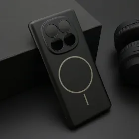Futrola - maska PURE mat MagSafe za Xiaomi Redmi Note 14 Pro 4G (Global) crna (MS).