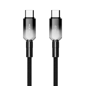 USB data kabl MOXOM MX-CB309 PD 60W Fast Type-C na Type-C crni (MS).