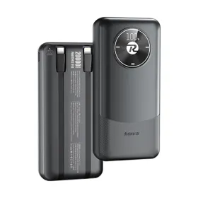 Power Bank prenosiva baterija Remax RPP-38 20W PD+22.5W QC 20000mAh crni (MS).