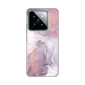 Silikonska futrola - maska print za Xiaomi 14 Pink Marble.