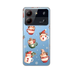 Silikonska futrola - maska print za ZTE Blade A54 Ho Ho Ho.