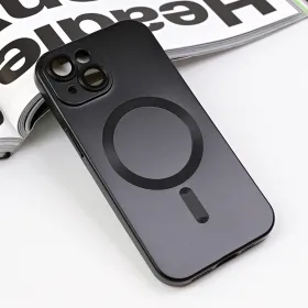 Futrola - maska Magsafe Chrome za iPhone 15 6.1 crna.