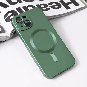 Futrola - maska Magsafe Chrome za iPhone 15 6.1 zelena.