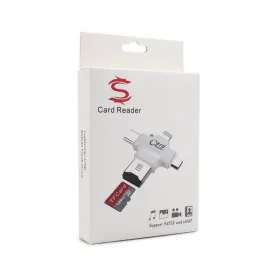 Citac kartica za iPhone + Type C + micro USB + USB.