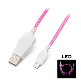 USB Data kabl KUCIPA K220 micro USB 1m pink.