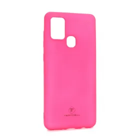 Futrola - maska Teracell Giulietta za Samsung A217F Galaxy A21s mat pink.