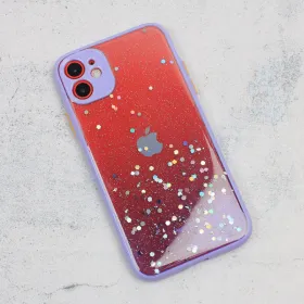 Futrola - maska Frame Glitter za iPhone 11 6.1 ljubicasta.