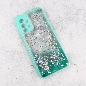 Futrola - maska Frame Glitter za Samsung A325 Galaxy A32 4G (EU) mint.