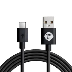 USB Data kabl Teracell Plus 2.4A Type C crni 2m.