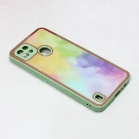 Futrola - maska Candy Marble za Realme C21 mint.