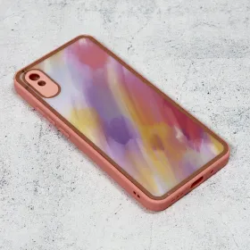 Futrola - maska Candy Marble za Xiaomi Redmi 9A svetlo ljubicasta.