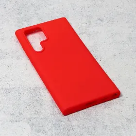 Futrola - maska Teracell Giulietta za Samsung Galaxy S22 Ultra 5G mat crvena.