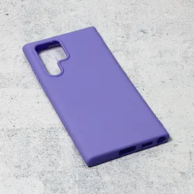 Futrola - maska Teracell Giulietta za Samsung Galaxy S22 Ultra 5G mat ljubicasta.