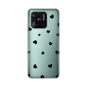 Silikonska futrola - maska print Skin za Xiaomi Redmi 10C Hearts.