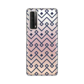 Silikonska futrola - maska print Skin za Huawei P Smart 2021 Blue cubes.