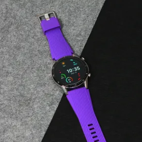 Narukvica relief za smart watch 22mm tamno ljubicasta.