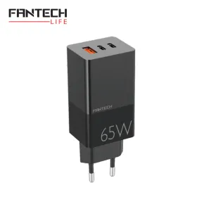 Kucni punjac Fantech CWG301 2xPD + QC 65W crni.