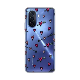 Silikonska futrola - maska print Skin za Huawei Nova Y70/Nova Y70 Plus Heart Pattern.