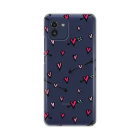 Silikonska futrola - maska print Skin za Samsung A035 Galaxy A03 Hearts Pattern.