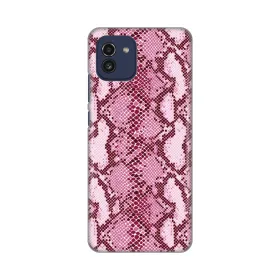 Silikonska futrola - maska print za Samsung A035 Galaxy A03 Pink Snake.