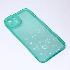 Futrola - maska Heart Color IMD za iPhone 14 Plus 6.7 mint.