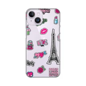 Silikonska futrola - maska print Skin za iPhone 14 6.1 Love Paris.