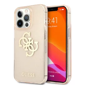 Futrola - maska Guess Hc Glitter Big za iPhone 13 Pro 6.1 zlatna (GUHCP13LPCUGL4GGO).