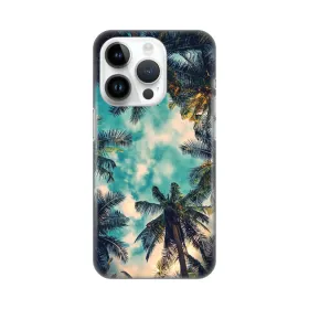 Silikonska futrola - maska print Skin za iPhone 14 Pro 6.1 Palm tree.