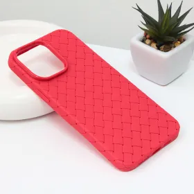 Futrola - maska Weave case za iPhone 14 Pro Max 6.7 crvena.