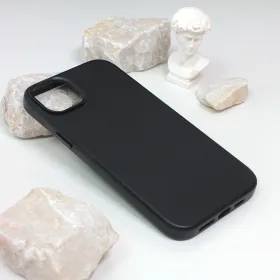 Futrola - maska Beautiful Shine Leather iPhone 14 Plus 6.7 crna.