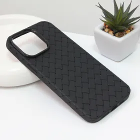 Futrola - maska Weave case za iPhone 14 Pro Max 6.7 crna.
