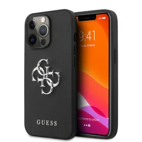 Futrola - maska Guess Saffiano Big za iPhone 13 Pro 6.1 crna (GUHCP13LSA4GSBK).