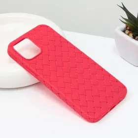 Futrola - maska Weave case za iPhone 12 6.1 crvena.