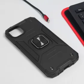 Futrola - maska Hard Border Ring za iPhone 14 Plus 6.7 crna.