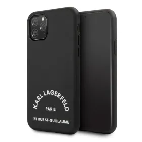 Futrola - maska Karl Lagerfeld PU Leather ST Guillame za iPhone 11 Pro Max 6.5 crna (KLHCN65NYBK).