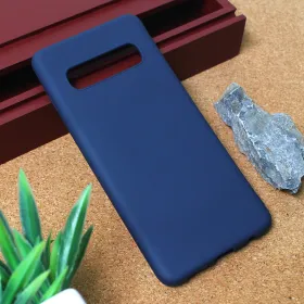 Futrola - maska Teracell Giulietta za Samsung G973 S10 mat tamno plava.